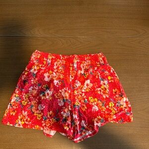 Torrid super soft floral print  smock shorts size 1